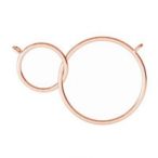 Link pendant - two large circles, AG 925 silver